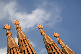 Remodeled Spires in Sagrada Familia