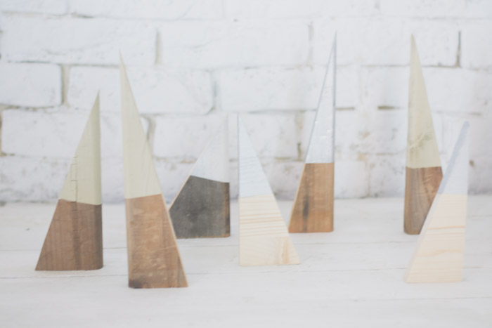 Árboles de madera diy