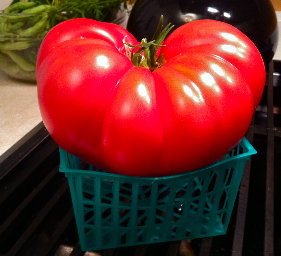 Evolve Vegan Biggest Tomato I Have Ever Seen