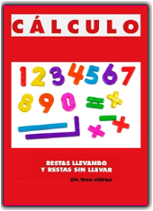 CUADERNILLO DE RESTAS CON Y SIN LLEVADAS DE NÚMEROS DE TRES CIFRAS