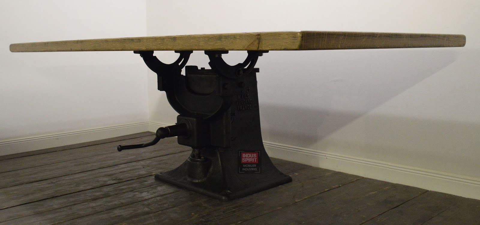 Table Industrielle Bois Et Métal