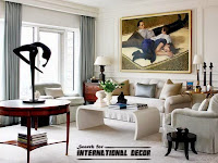 American style in the interior design and houses