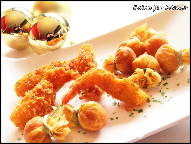  Saquitos y colas de langostino crujientes ! 