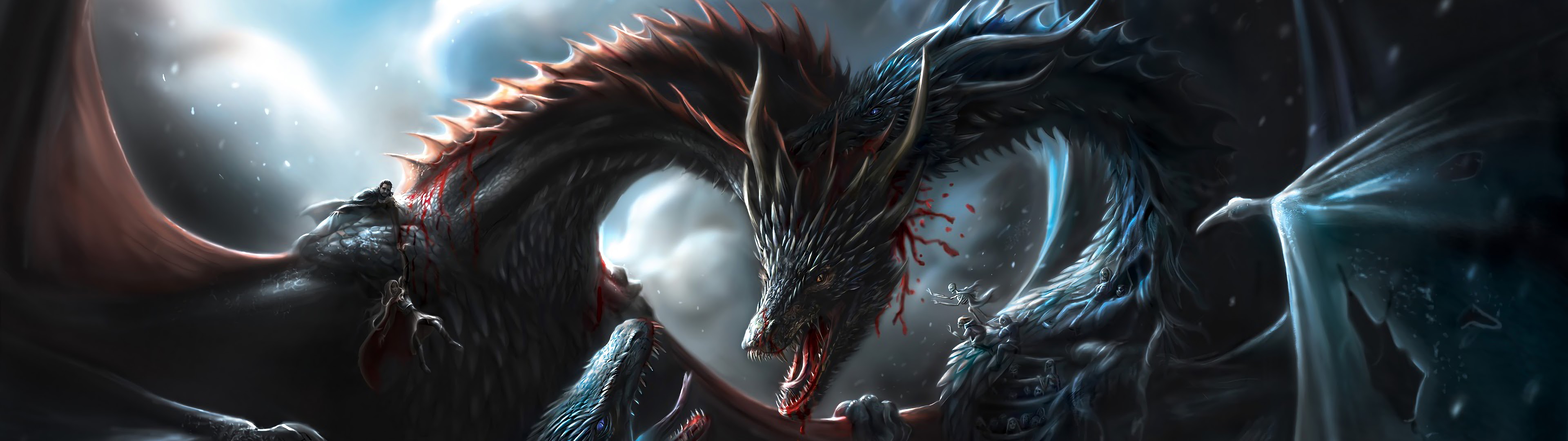 Game Of Thrones Dragons Battle 4k Wallpaper 73 Game Of Thrones Dragons Battle 4k Wallpaper 73