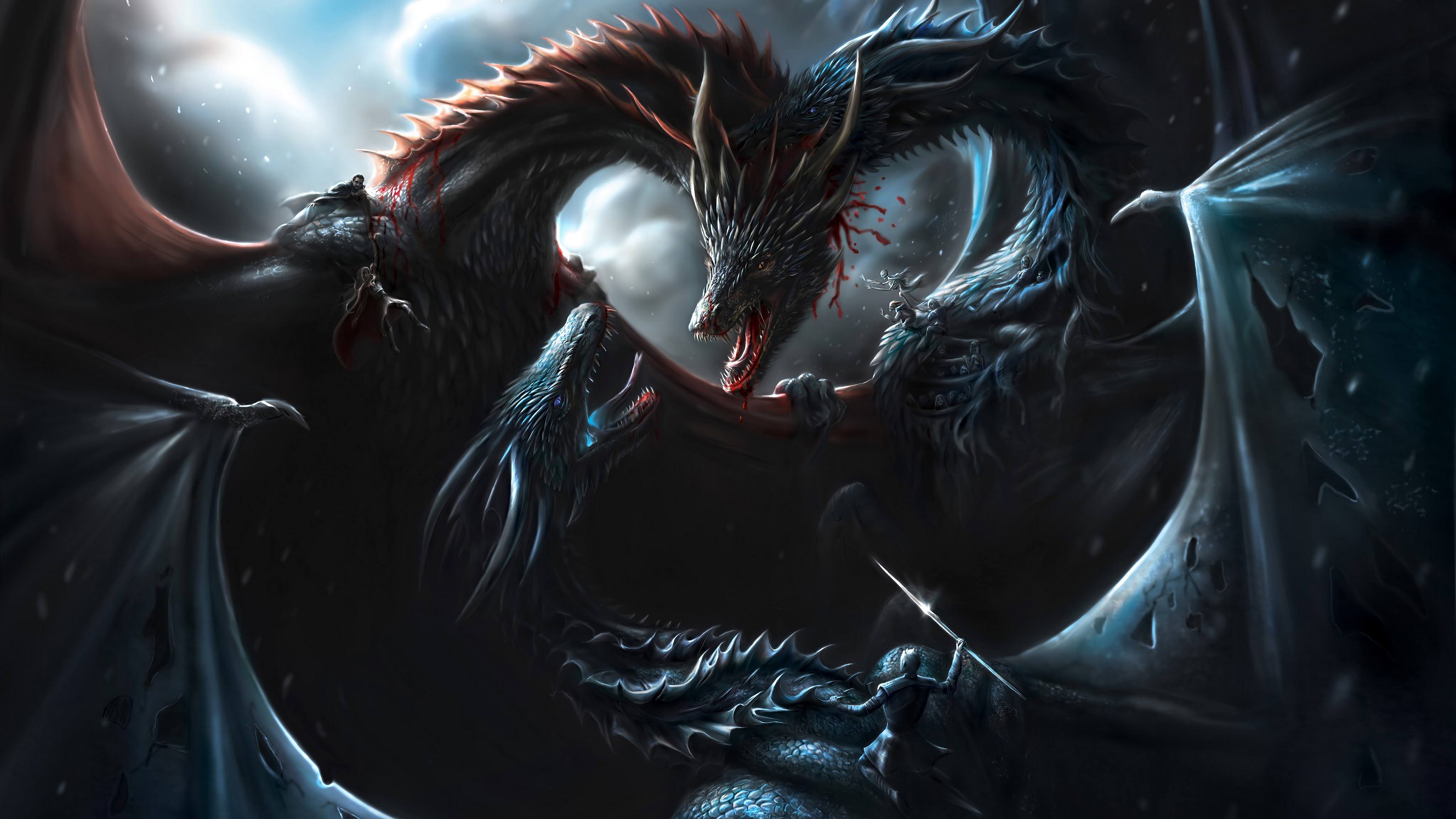 Black Dragon Sinister Evil, shadows, evil, sinister, dragon, HD wallpaper |  Peakpx