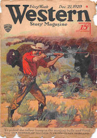 Western Story Magazine, December 21, 1929 cover by Gayle Hoskins
