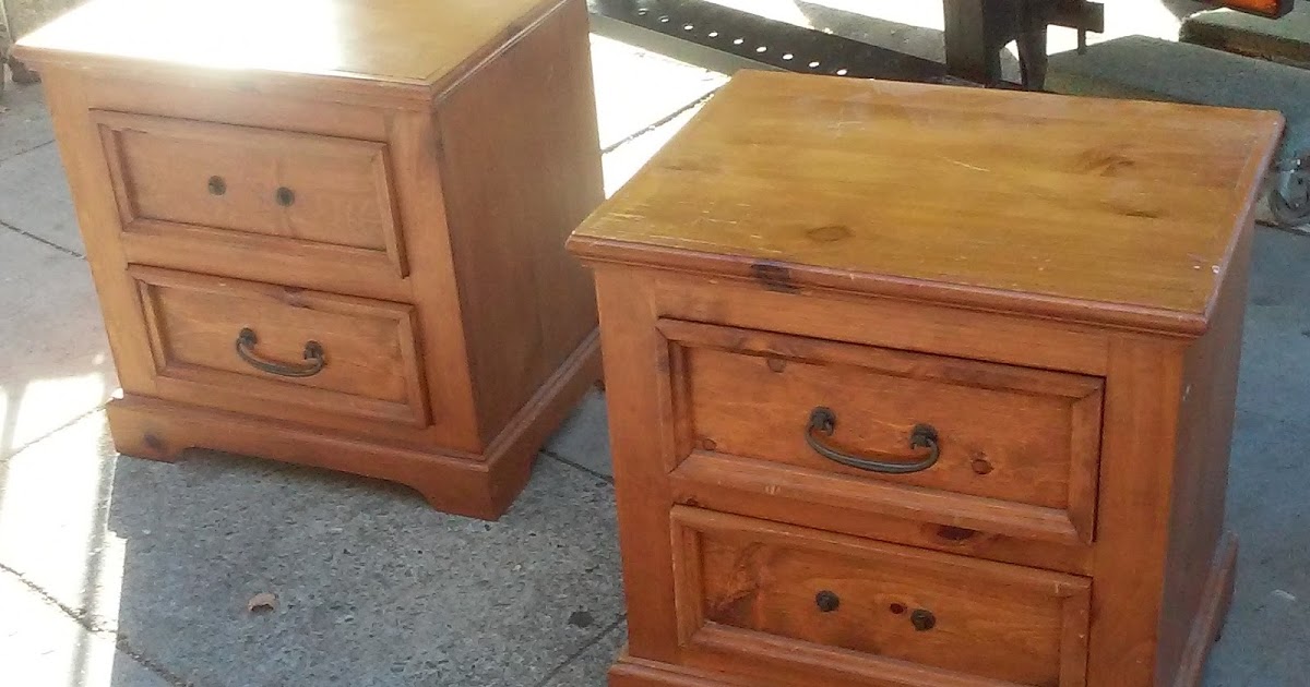 UHURU FURNITURE & COLLECTIBLES SOLD **BARGAIN BUY** 7347 Knotty Pine 2Drawer Nightstands