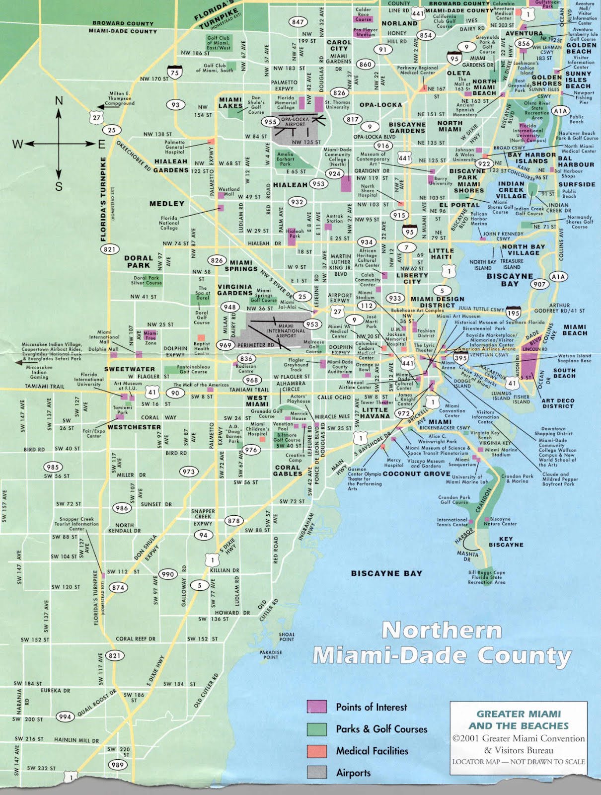 Mapas de Miami EUA MapasBlog - Mapa Miami