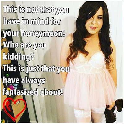 Your honeymoon Sissy TG Caption - Hard TG Captions - Crossdressing and Sissy Tales and Captioned images