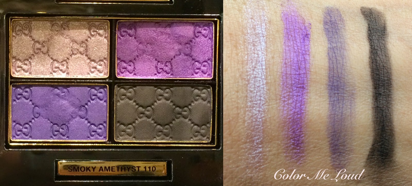 Swatch: Gucci Magnetic Color Eye Shadow Quad in Smoky Amethyst