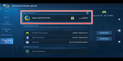 How to Bind Mobile Legends Account To Moonton Account 3