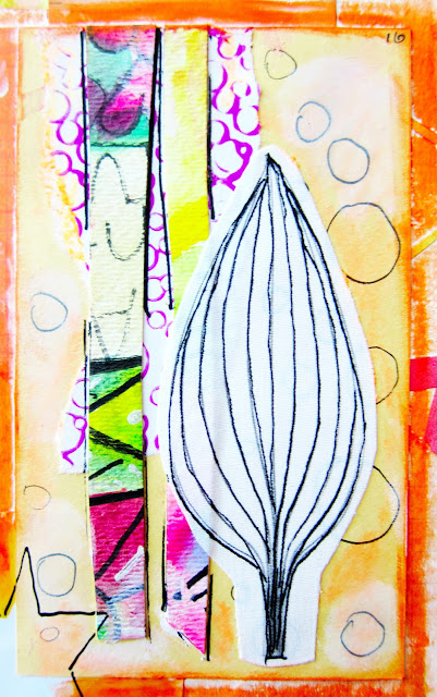 Index Card Art to Journal Page - Marcia Beckett