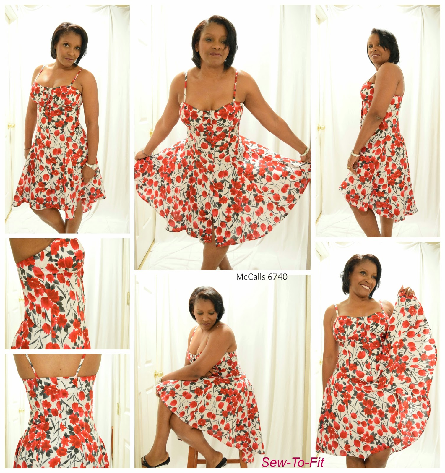 Sew-To-Fit by A.D. Lynn: Flower Power...McCalls 6740 Pattern Review