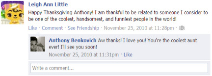 Thankful for Anthony Benkovich