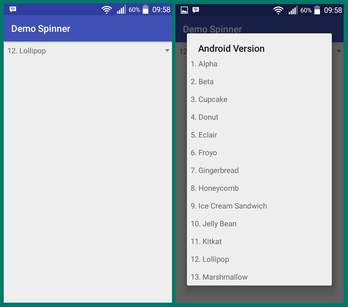 Menggunakan Spinner pada Android