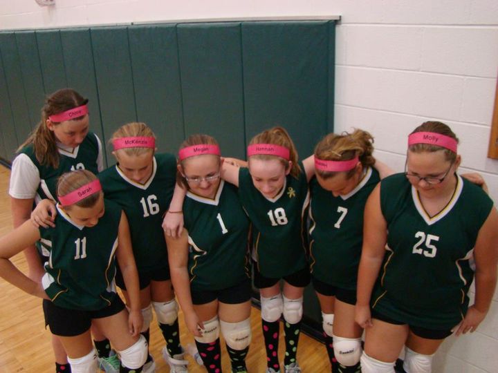 Custom Ribbon Headbands Volleyball Team!