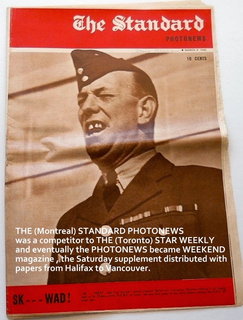 THE STANDARD PHOTONEWS, a 1940 copy. Canadian war news was a staple.