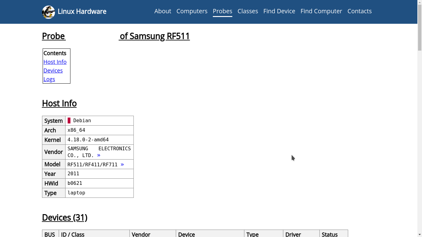 Informações do computador com Hardware Probe no GNU/Linux