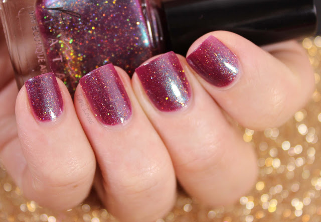 Femme Fatale Cosmetics The Last Great Fire-Drake Nail Polish Swatches & Review