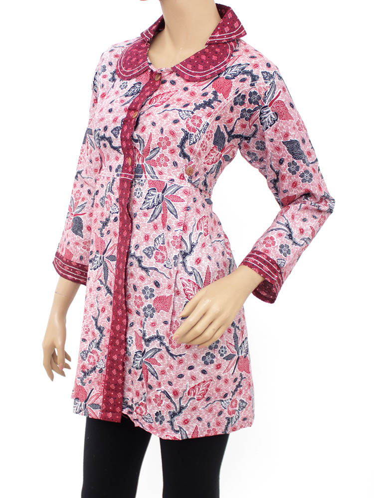 15+ Model Baju Atasan Batik Muslim Terbaru, Paling Populer!