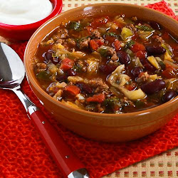 soup beef ground cabbage spicy bean cooker slow recipes spinach recipe kitchen soups sour low crockpot kalyn kalynskitchen beans sweet