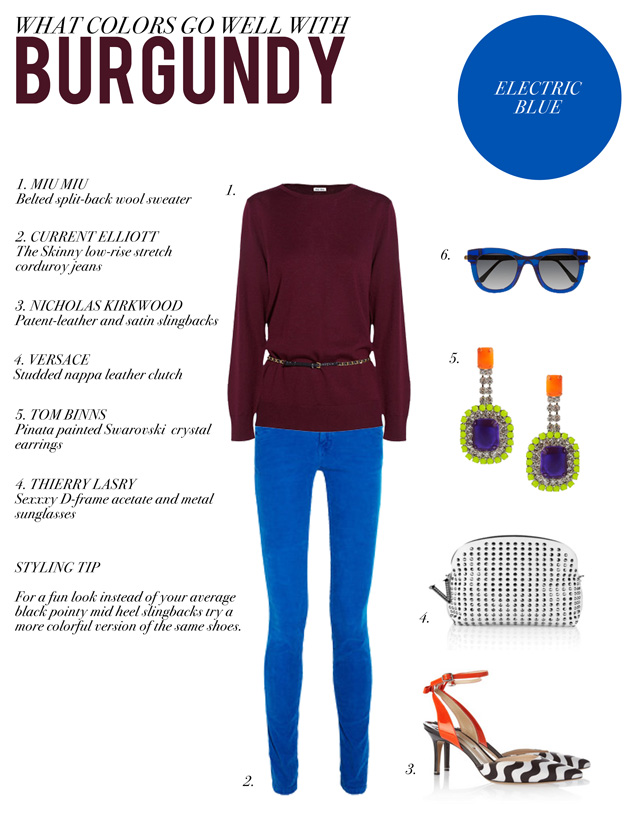 Style by Red: WHAT COLORS GO WELL WITH BURGUNDY