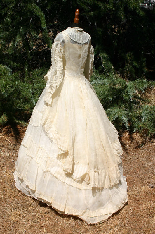 All The Pretty Dresses: late 1860's possible Summer Wedding dress