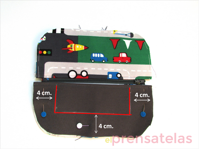 Patron cartera triple ElPrensatelas