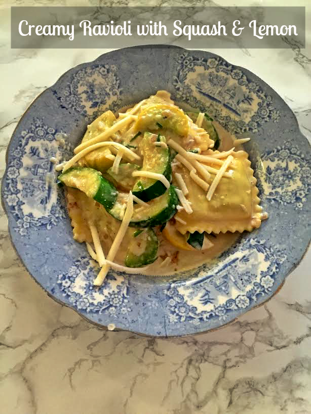 Creamy Ravioli with Squash and Lemon