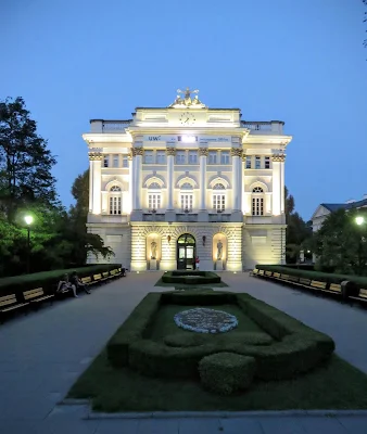 University of Warsaw at night