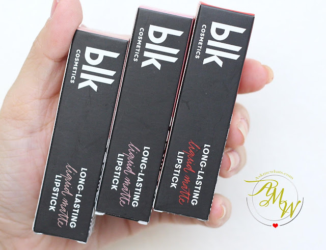 a photo of BLK Long-Lasting Liquid Matte Lipsticks review - Simple, Sassy and Brazen.