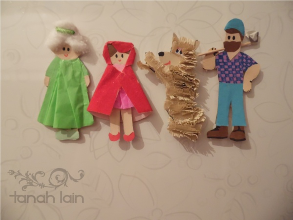 caperucita roja iman para el refrigerador