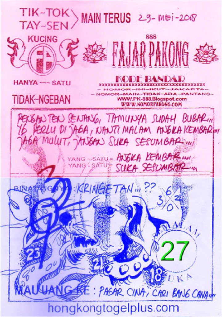 Pk 888 Angka Keluar Pakong