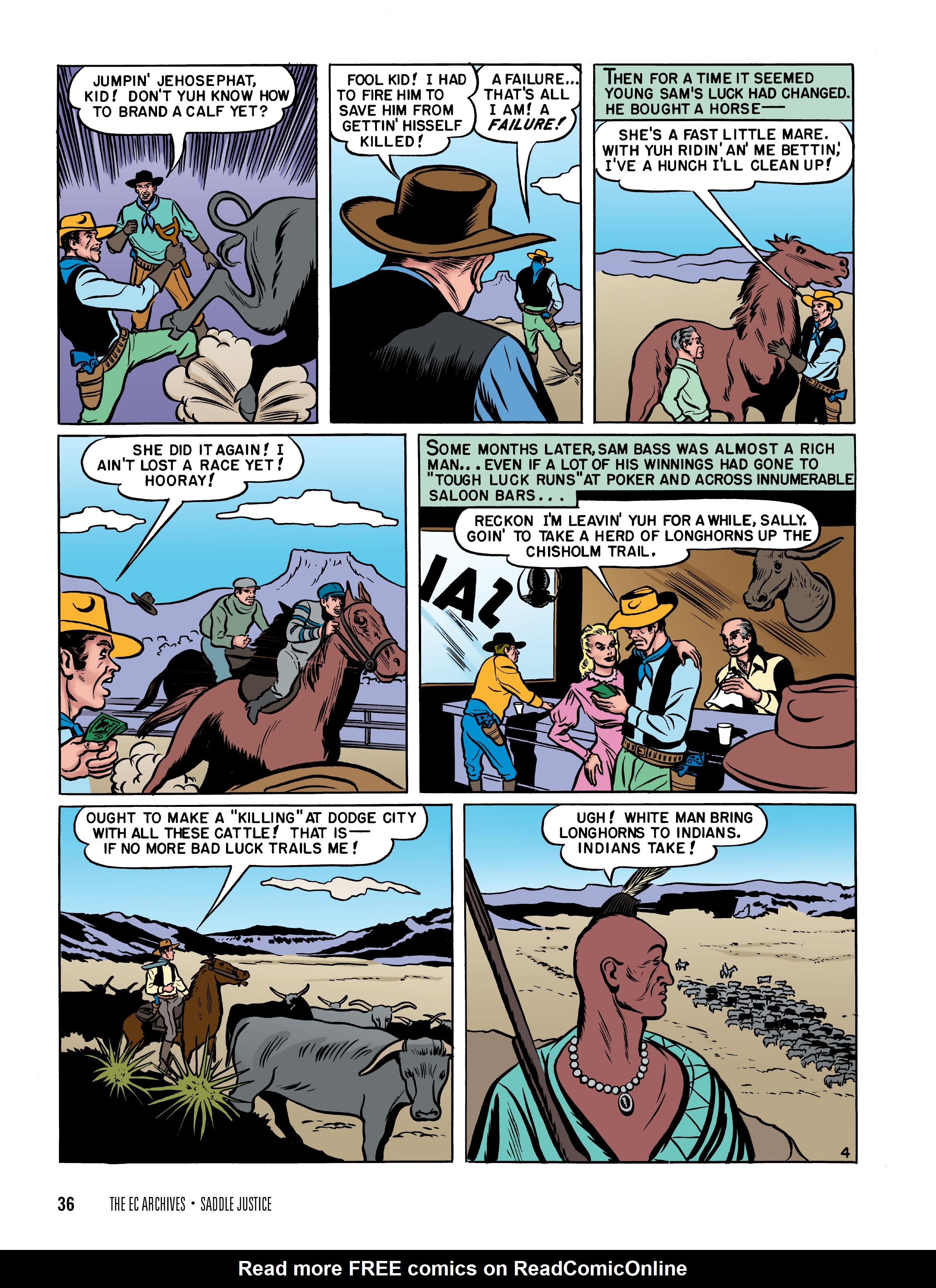 Read online The EC Archives: Saddle Justice comic -  Issue # TPB (Part 1) - 38