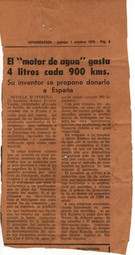 Recorte de la prensa de la época