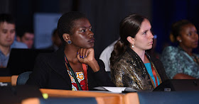 Women entrepreneurs attending business conference