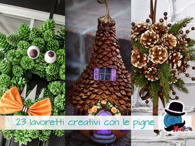 Albero Di Natale Fatto Con Le Pigne.23 Lavoretti Creativi Con Le Pigne Kreattivablog