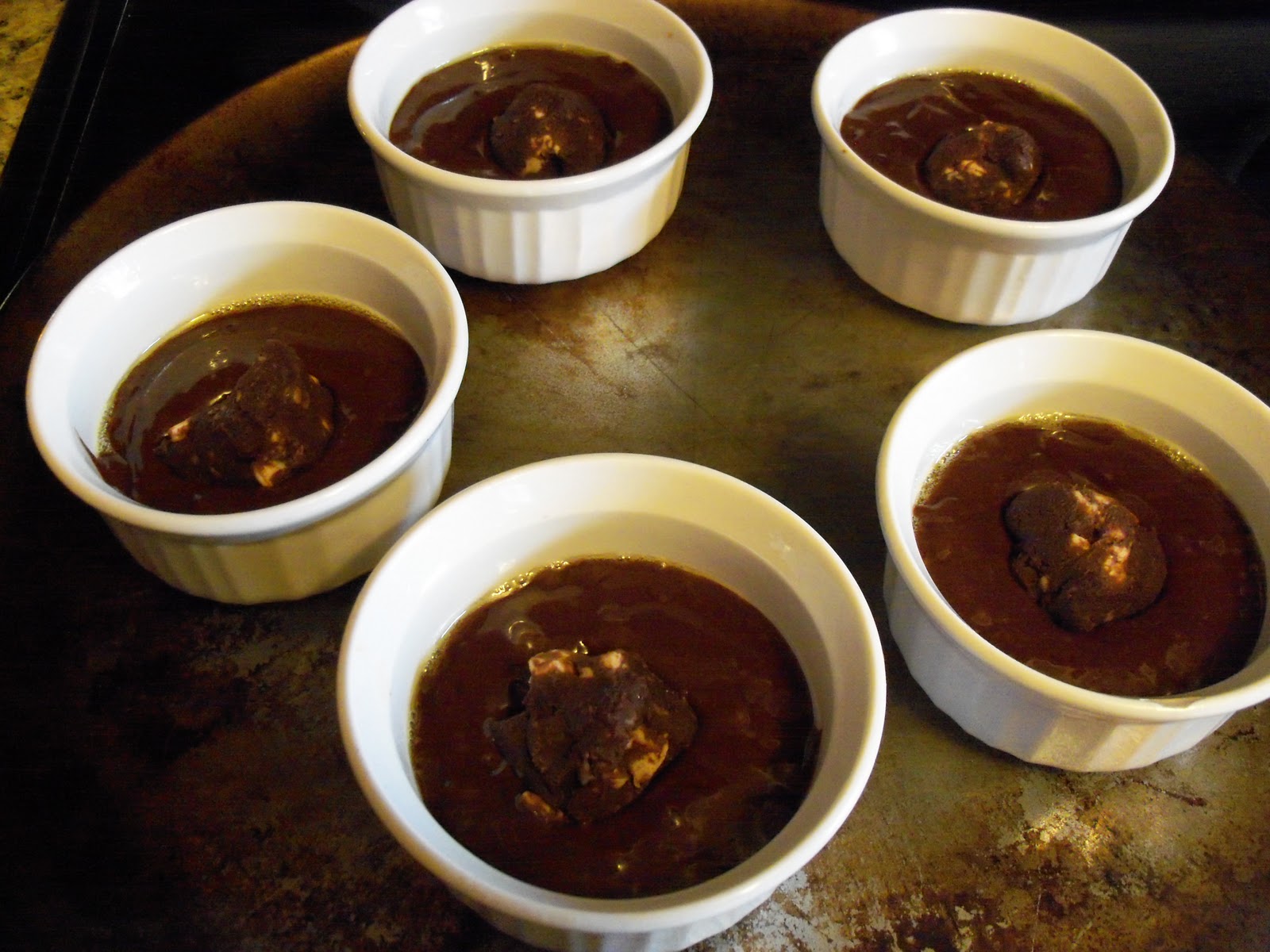 Beyond The Garden Gate Chocolate Molten Lava Cakes with Nutella