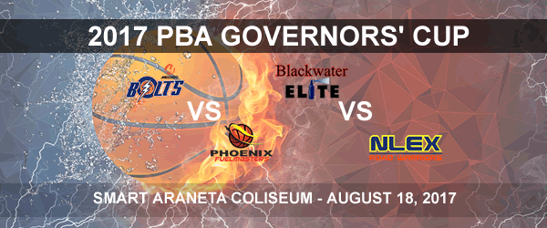 List of PBA Game(s) Friday August 18, 2017 @ Smart Araneta Coliseum
