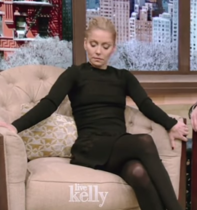 Celebrity Legs and Feet in Tights: Kelly Ripa`s Legs and Feet in Tights 15