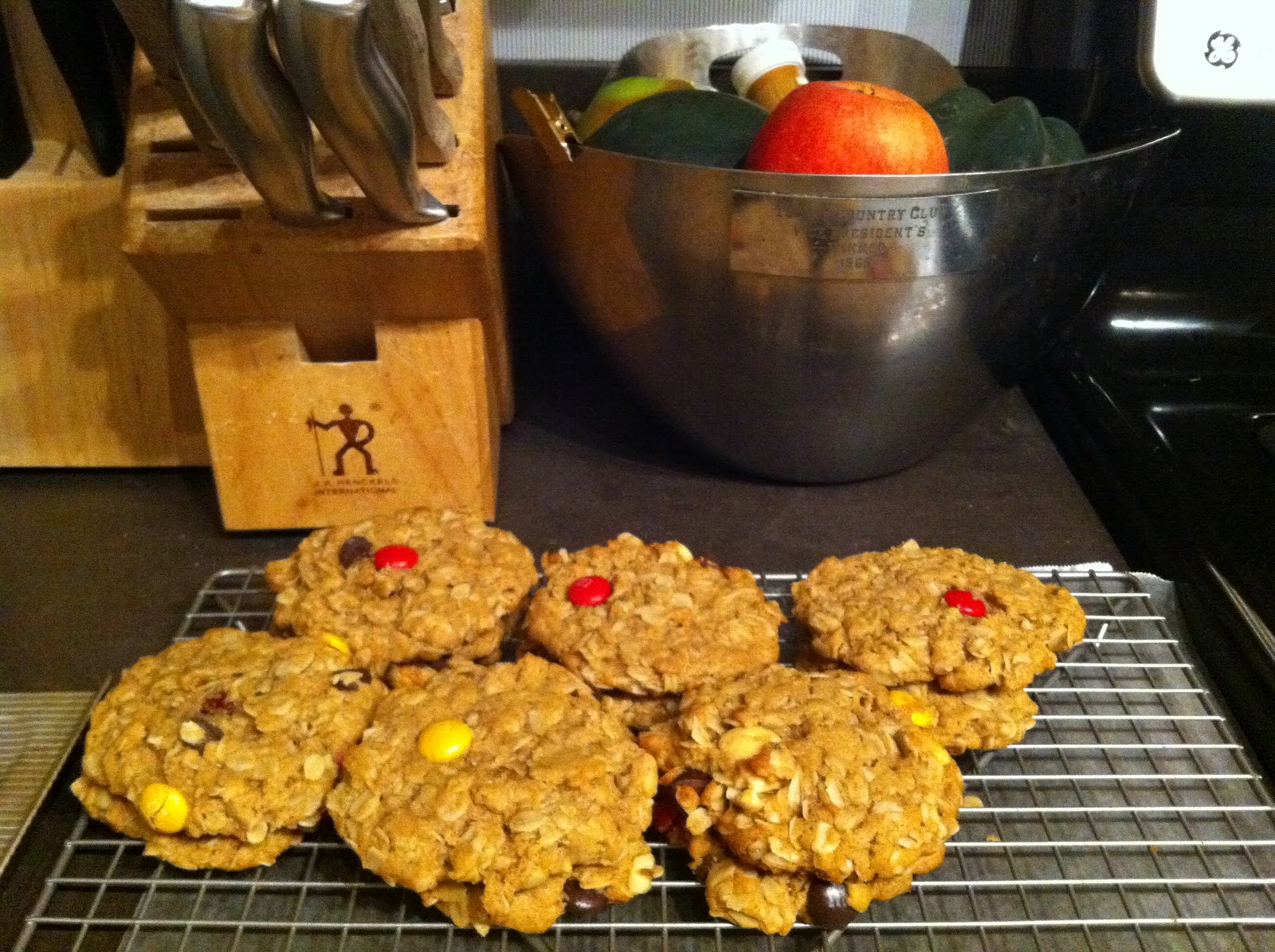 run with your heart Peanut Butter Oatmeal Monster Cookies