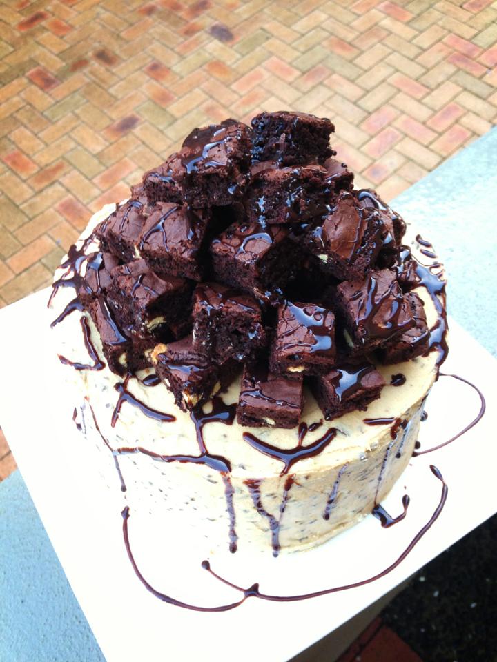 Charlie the Baker Fudge Brownie, Cookie Dough Vanilla Sponge Cake