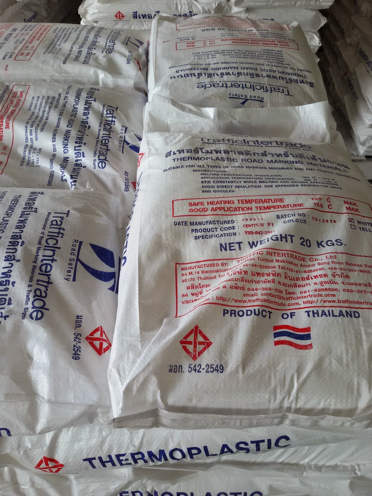 Thermoplastic paint ສີເທີໂມພາລາສະຕິກthermoplastic paint