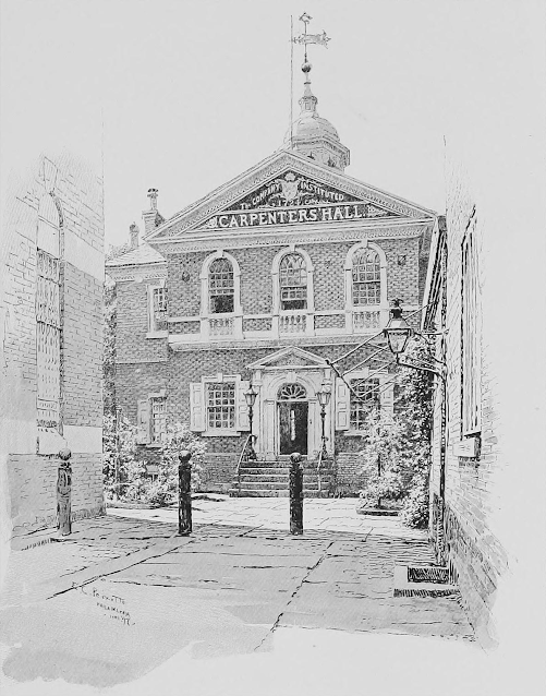 Carpenter's Hall in old days