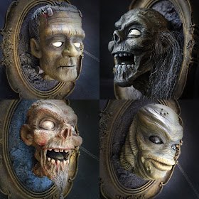 Horror Hanger Resin Wall Sculptures by UME Toys