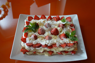 millefoglie fragole e crema chantilly