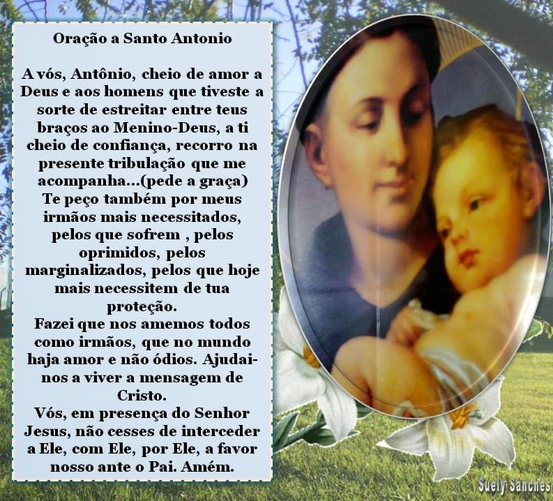 Comunidade Católica Milagre da Vida: SANTO ANTÔNIO DE PÁDUA