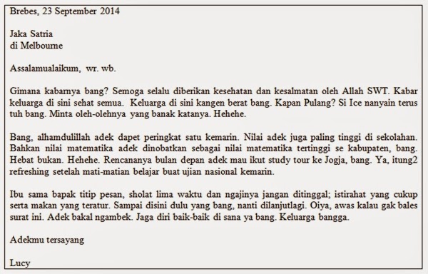 Surat Pribadi - Penjelasan & Contoh