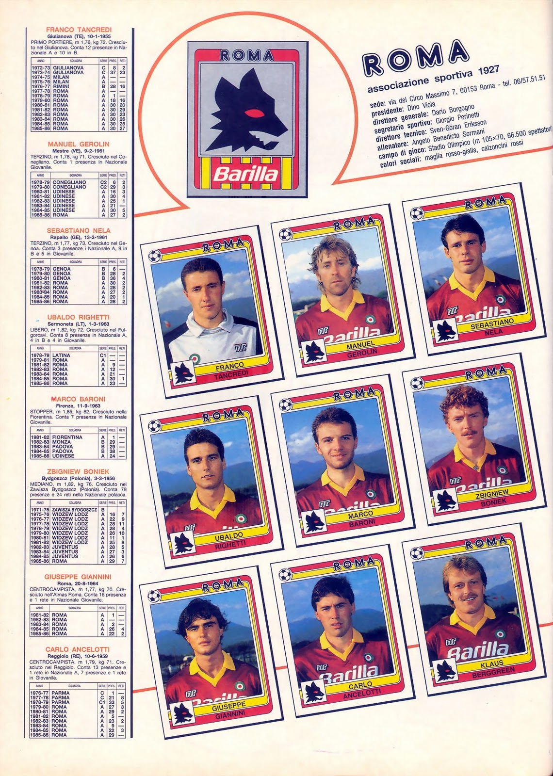 TWB22 Campionato 1986 1987 Roma Milan