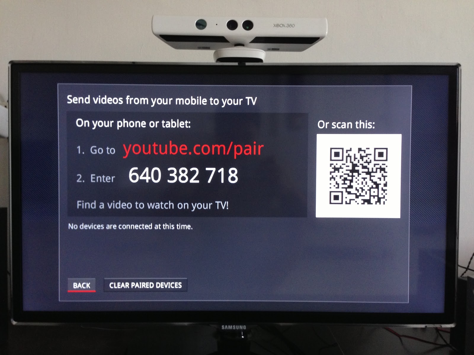 BIG LIFE SPENDER PAIRING AN IPHONE TO A SMART TV WHEN USING YOUTUBE